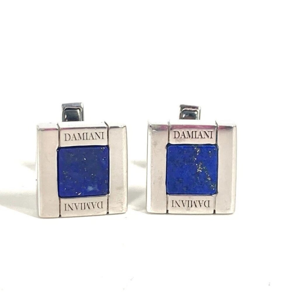 Damiani logo Accessories cuffs SV925 Silver/Blue Based